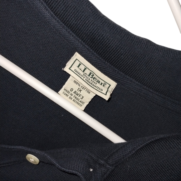 LL Bean 1X Long Sleeve Polo Style Top - Picture 3 of 5